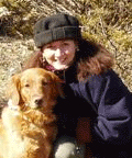 Marcia with office buddy, Sadie